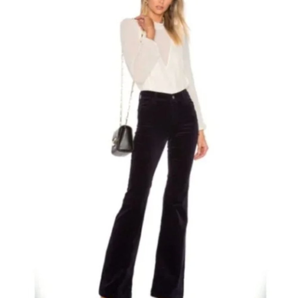 NWT J Brand High Rise Maria Flare Velvet Petite Jeans (Size 24 )